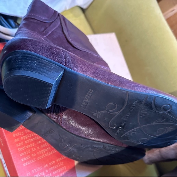 Brako made in Spain Rock Burdeous Bem Ankle Boots - Picture 3 of 5